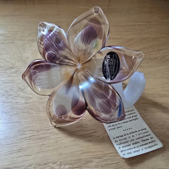 Nuova Cristalleria Arzanese Other - Italian Art Glass Flower Murano-Style Nuova Cristalleria Arzanese